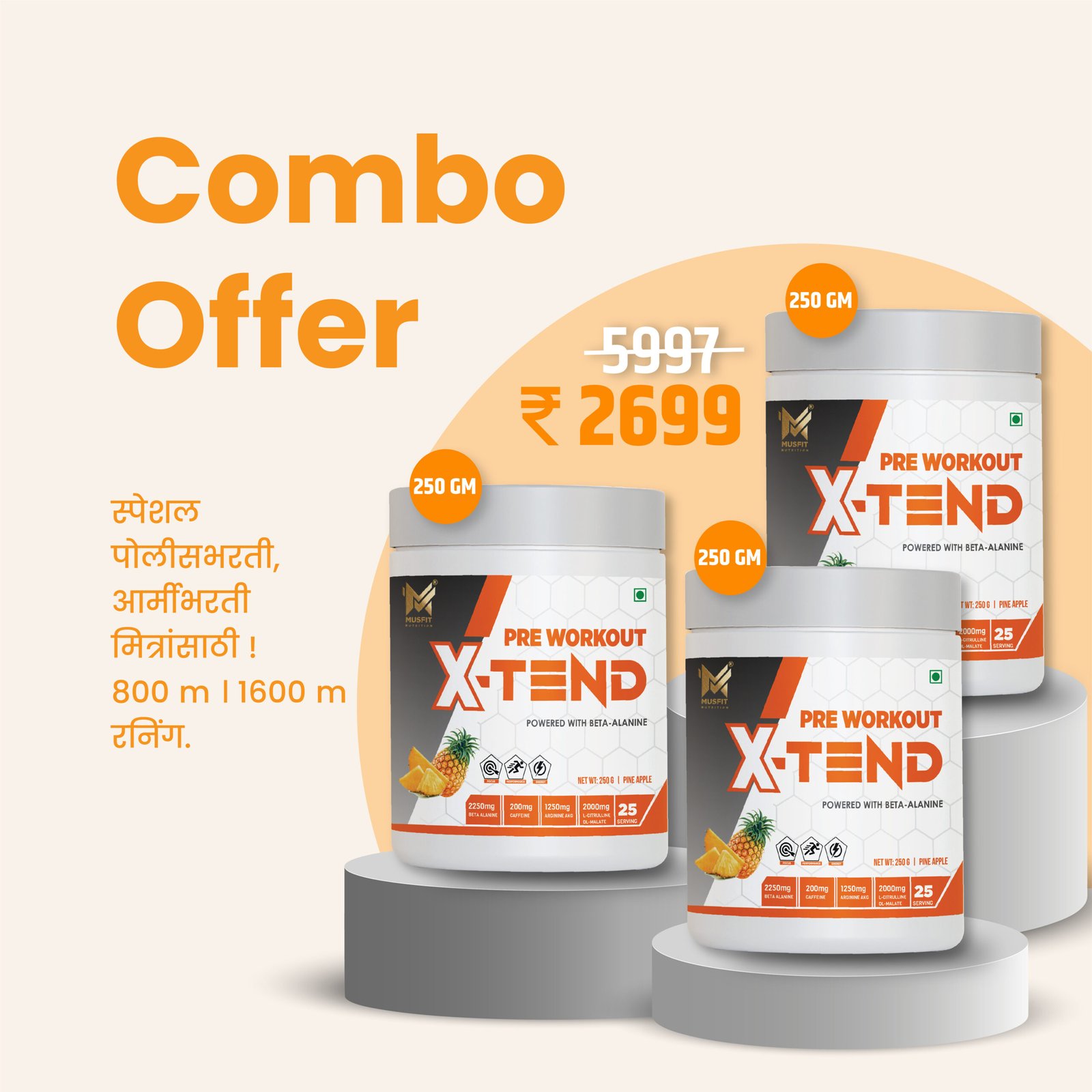 Combo Offer 3 X-TEND Pre Workout